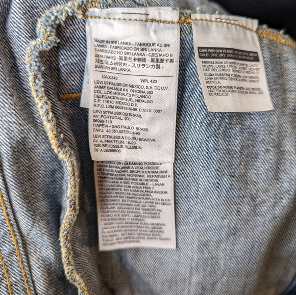Levis cropped denim jean jacket xxs - Picture 7 of 7